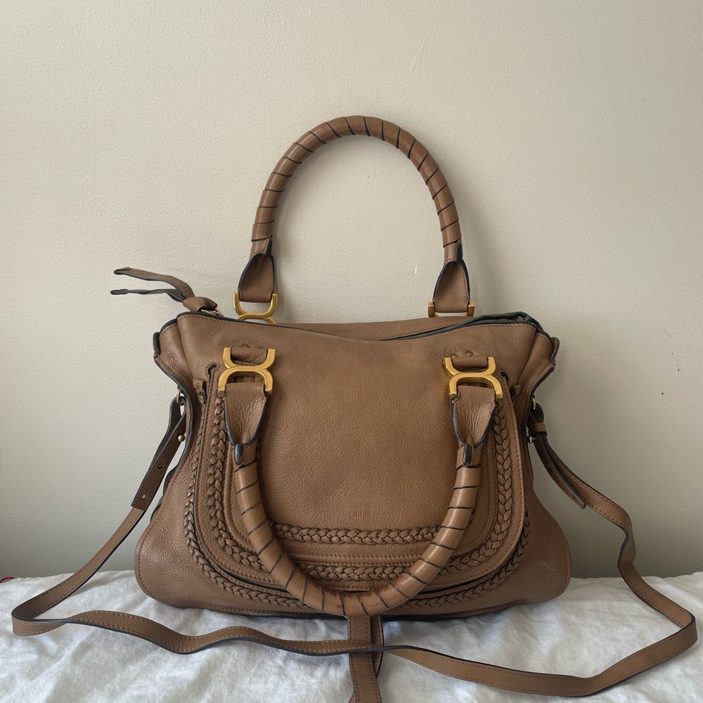 Chloe Marcie Handbag Leather Two way